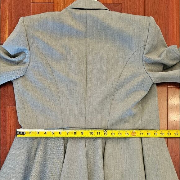 Wool Alexander McQueen Suit Jacket Herringbone Peplum Blazer size 48 IT NWT - Picture 11 of 15